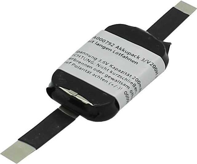 Actual product image XCell Akkupack NiMH 3,6V 200mAh 3/V200H 045 mit langen Lötfahnen (200 mAh, Rechargeable battery)