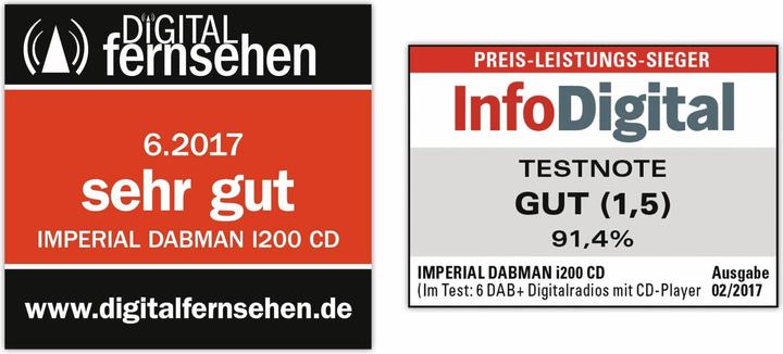 Produktbild Imperial Dabman i200 CD (Internetradio, DAB+, UKW, FM, Bluetooth, WLAN)