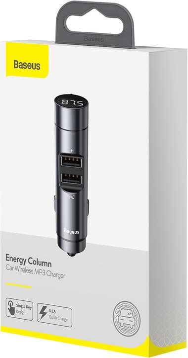 Actual product image Baseus Energy Column Car Wireless MP3 Charger