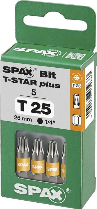 Image du produit Spax BIT T-STAR PLUS T25 25mm S (Torx TX)