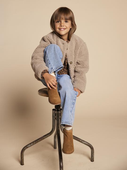 Immagine prodotto Envie de Fraise Mädchen Jacke mit Teddyfleece Mama-Tochter-Capsule, Futter mit Leo-Print (128)