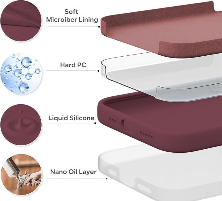 Produktbild Screenguard Apple iPhone 15 Pro Liquid Silicone Case Hülle (Apple iPhone 15 Pro)