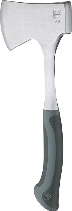 Actual product image Ruthe Camping hatchet solid steel DIN 7287 gray / black