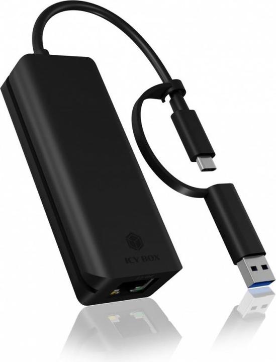 Actual product image Icy Box IB-LAN100-C3 (USB-C, RJ45 (1x))