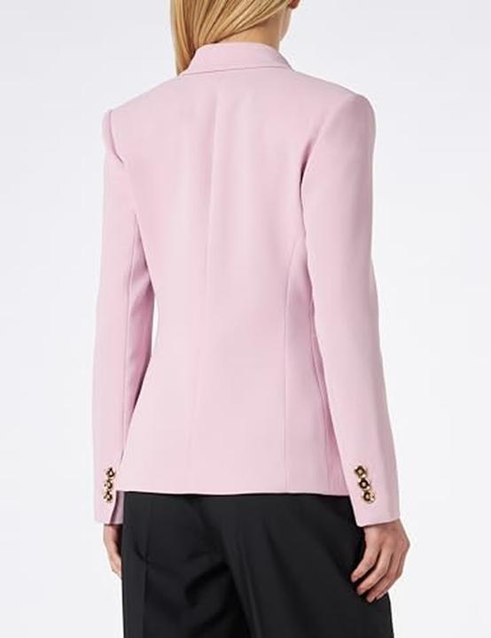 Actual product image Pinko Granat Crêpe Stretch Jacket with Metallic Button (44)