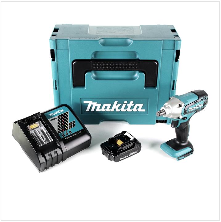 Produktbild Makita DTW 190 RA1J Akku Schlagschrauber 18 V 190 Nm 1/2" + 1x Akku 2,0 Ah + Ladegerät + Makpac