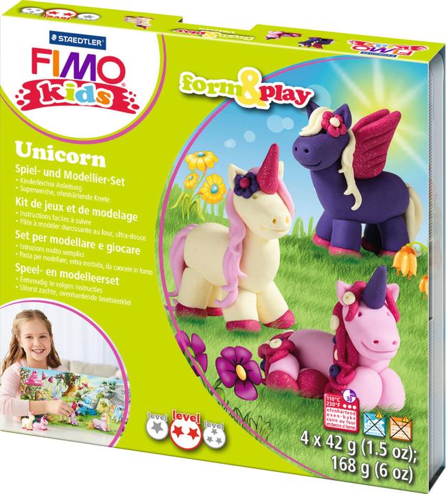 Actual product image Fimo unicorn