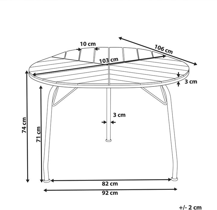 Produktbild Beliani Varenna (106 x 103 x 74 cm)
