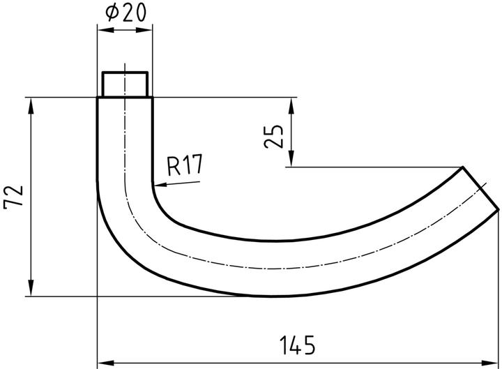 Produktbild Glutz Türdrücker 5062 New Orleans (Türgriff)