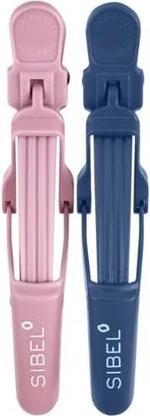 Sibel Sib Gator Clips Crocodile Clips 2x9cm + 2x11cm Pink And Blue X4 (4 Stk.)
