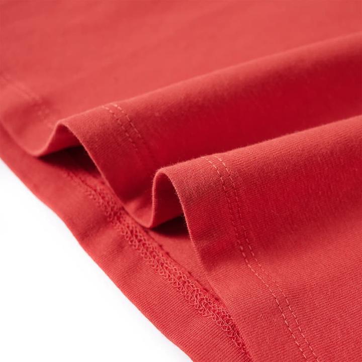 Immagine prodotto VidaXL Camicia da bambino a maniche lunghe rosso scuro 104,Materiale: 95 % cotone (104)