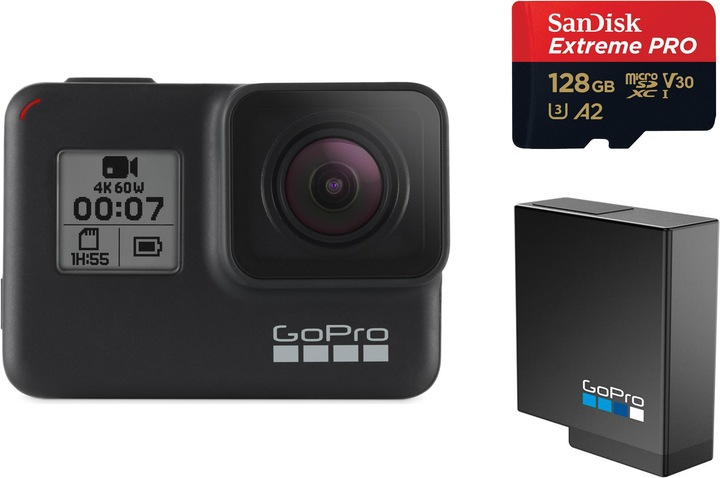 Produktbild GoPro Hero 7 Black Akku + SD Kit