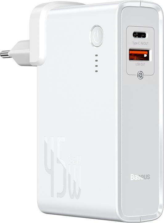 Image du produit Baseus Chargeur 2en1 GaN + Powerbank (10000 mAh, 45 W)