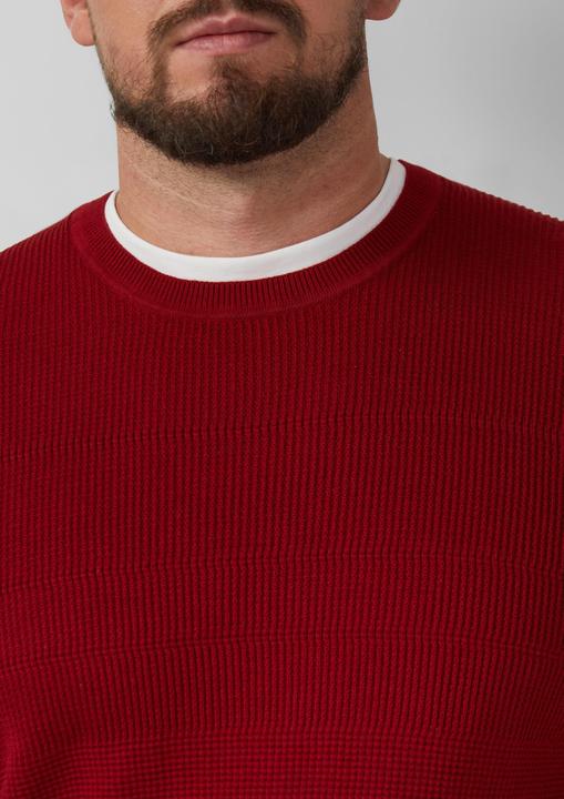 Produktbild s.Oliver Strickpullover Strukturmix-Pullover aus reiner Baumwolle (XXL)