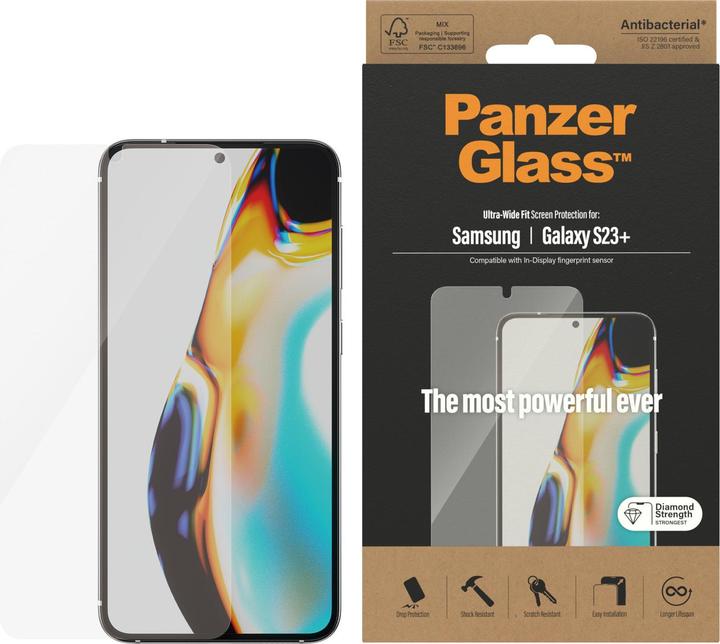 Actual product image PanzerGlass Ultra-Wide Fit (1 Piece, Samsung Galaxy A14 5G, Samsung Galaxy A14)