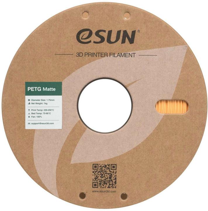 Produktbild eSUN Filament PETG-Matte Aprikose 1.75 mm 1 kg (PETG, 1.75 mm, 1000 g)