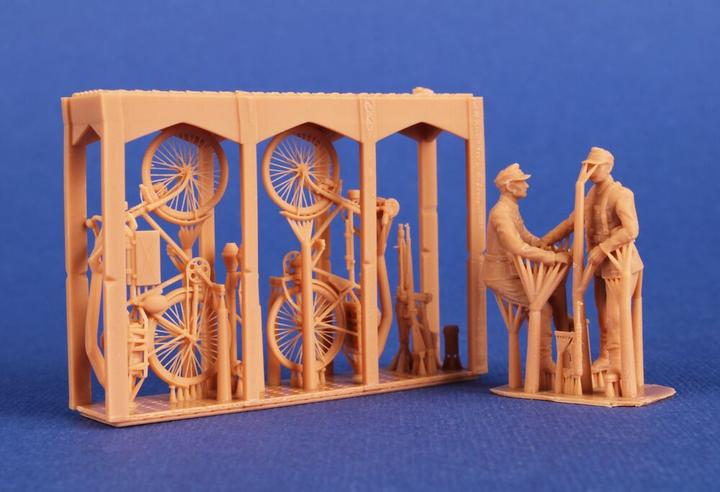 Actual product image CMK Wehrmacht Soldiers with Military Bicycles