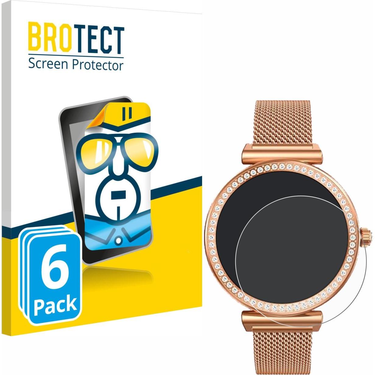 BROTECT Schutzfolie Displayschutz Displayschutzfolie Folie Klar Transparent, Smartwatch Schutzfolie, Transparent