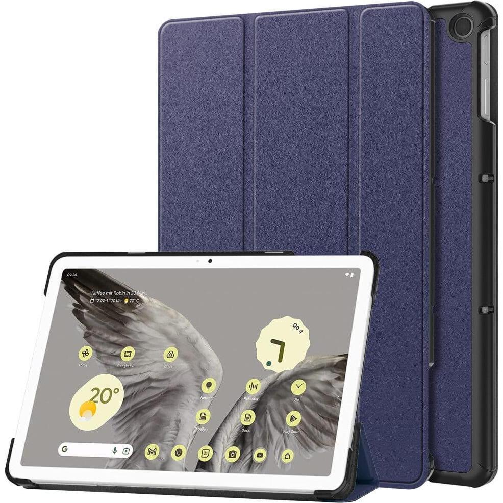 Cover-Discount Google Pixel Tablet - Tri-fold Smart Case dunkelblau (Google Pixel Tablet), Tablet Hülle, Blau
