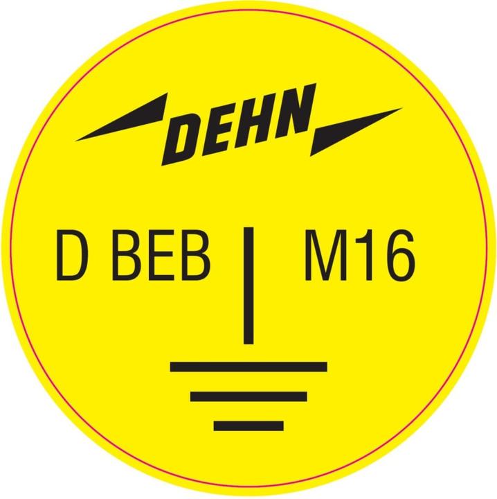 Dehn Earthing sticker as identification for 419901