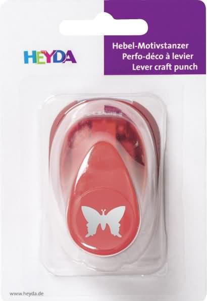 Productafbeelding Heyda Motief pons vlinder, klein, kleur: rood