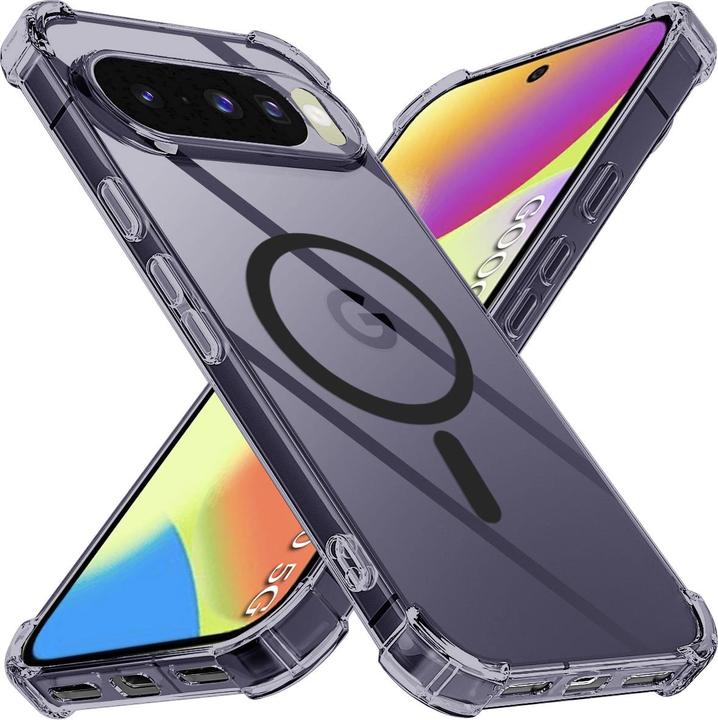 Produktbild Techsuit - Shockproof Clear Silicone MagSafe - Google Pixel 10 - Smoke Black (Google Pixel 10, Google Pixel 10 Pro)