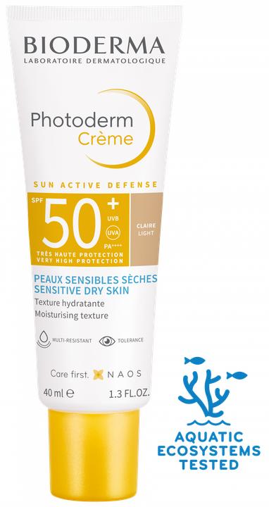 Image du produit Bioderma Photoderm Crème SPF 50+ - Soin solaire pour peaux légères - 40ml (Crème solaire visage, SPF 50, 40 ml, 150 g)