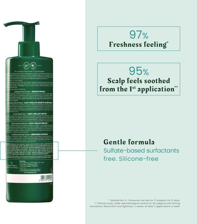 Produktbild Rene Furterer Astera Fresh Beruhigend-Frisches Shampoo (600 ml, Flüssiges Shampoo)