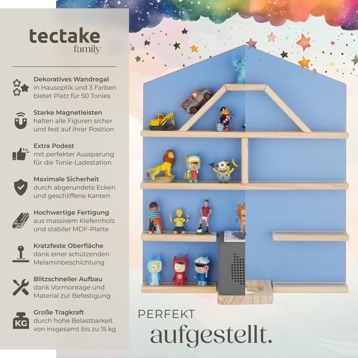 Actual product image tectake Scaffale da parete Mylittle Story per fino a 50 Tonies