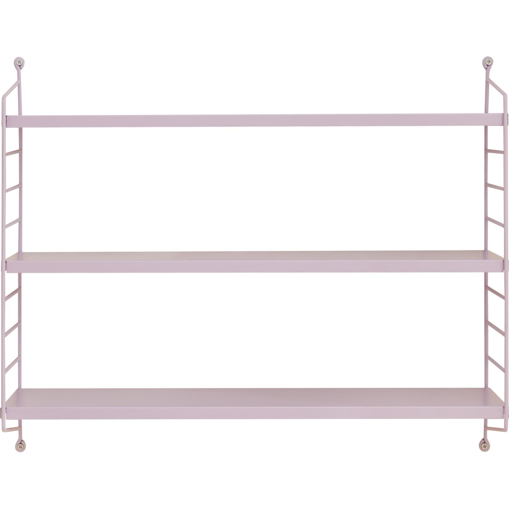 En.Casa, Regal, Modulares Wandregal Strängnäs Lila, matt (60 x 15 x 50 cm)