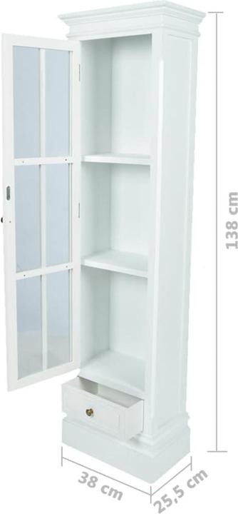 Actual product image vidaXL Vitrine (25.50 x 38 x 138 cm)