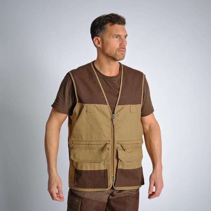 Produktbild Solognac Jagdweste 500 Renfort viele Taschen braun (S)