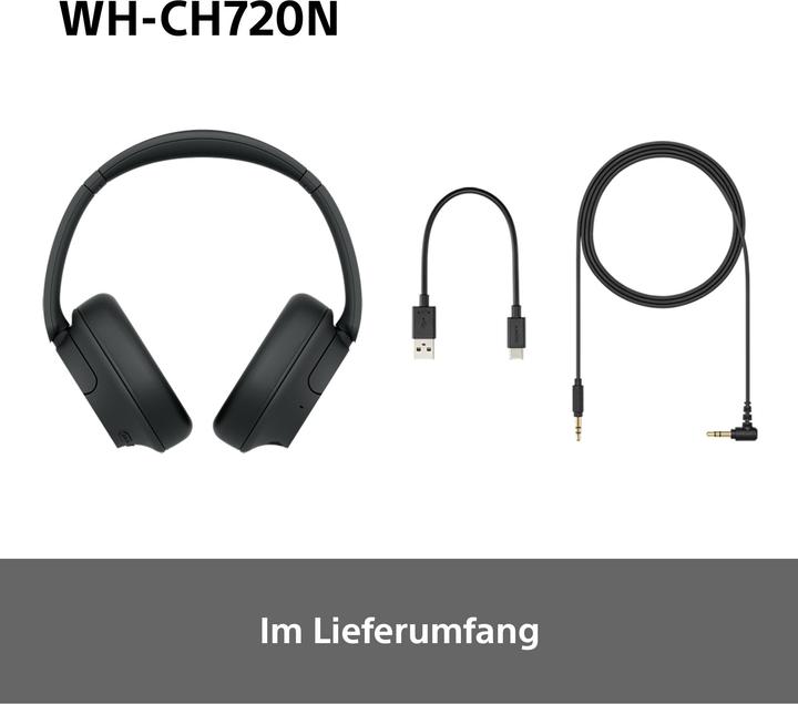 Image du produit Sony WH-CH720N (NC, 35 h, Sans fil, Filaire)