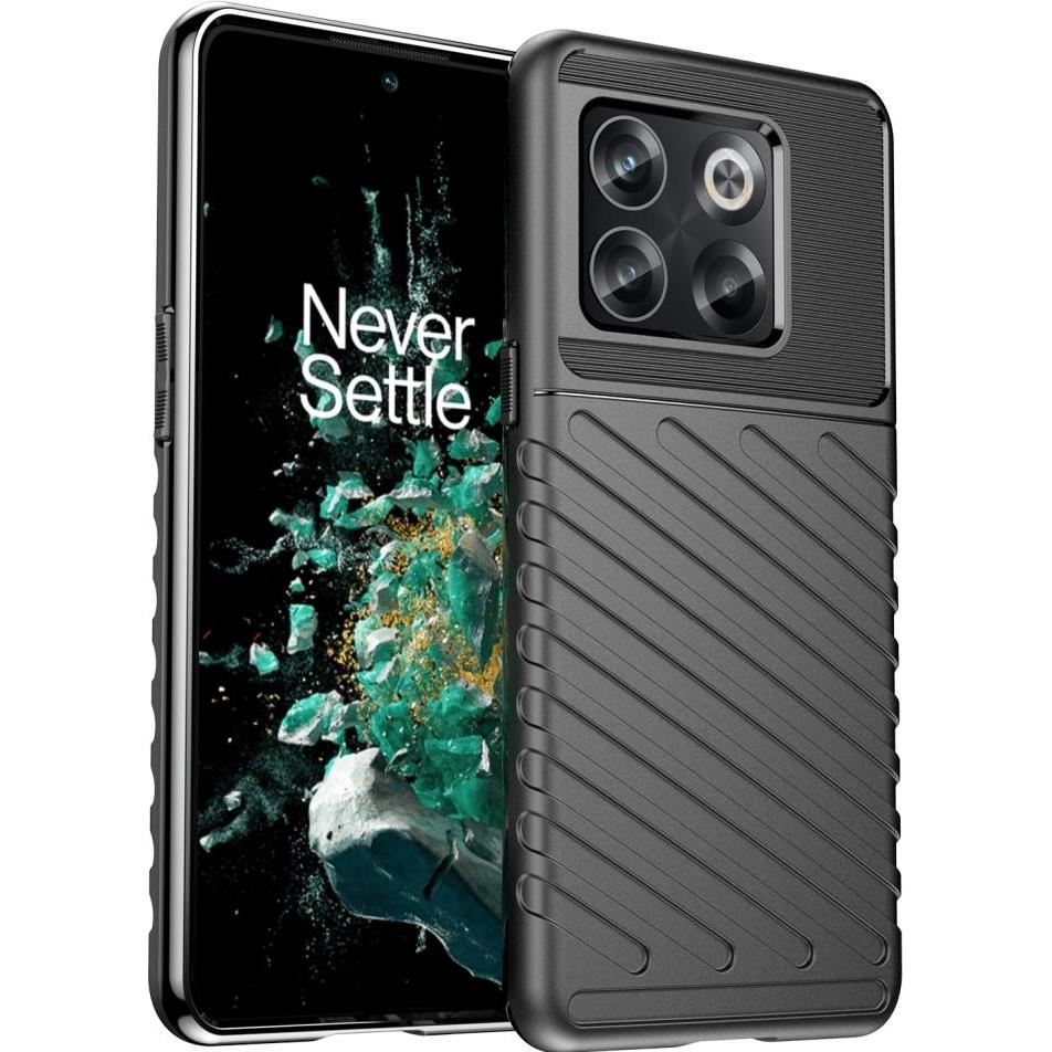 Screenguard OnePlus 10T SpaceCase Impact-Resistant Hülle (OnePlus 10T), Smartphone Hülle, Schwarz