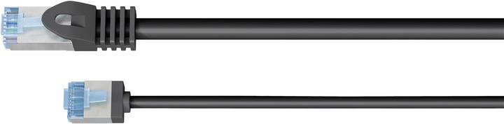 Produktbild Goobay Ultraflexibles CAT 6A Patchkabel, slim, U/FTP, schwarz (U/FTP, CAT6a, 5 m)