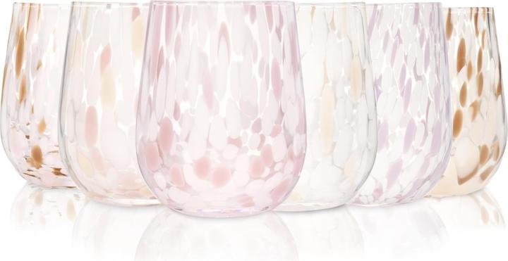 Beige, Braun, Lila, Rosa, Weiss