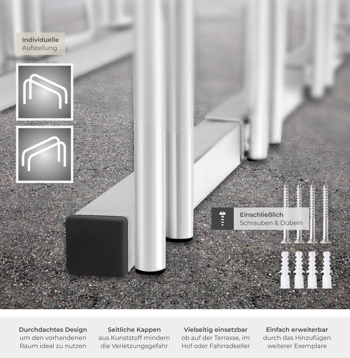 Actual product image tectake Bicycle stand