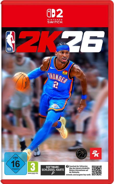 Actual product image 2K Games NBA 2K26 NSW2 SSK Software-Schlüssel-Karte (Switch 2)