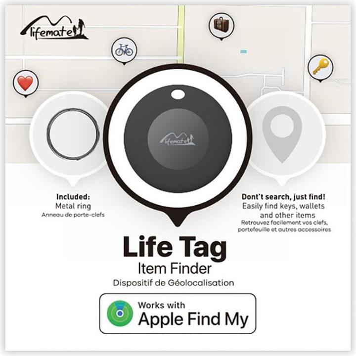 Produktbild Mili Lifemate Life Tag, Gegenstandsfinder - Schwarz (Apple)
