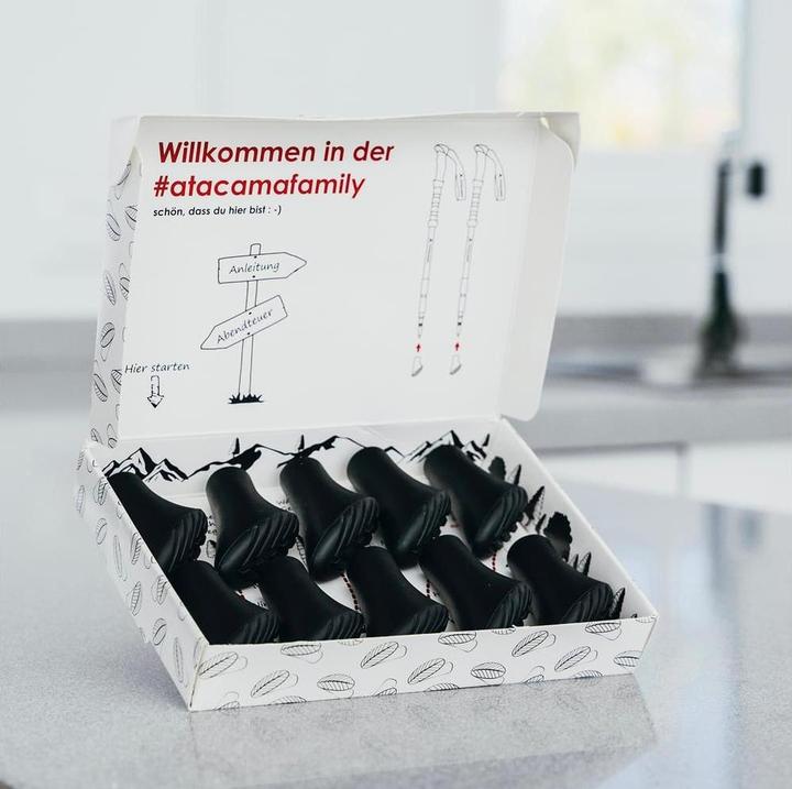 Produktbild Atacama Nordic Walking Gummipuffer Wanderstockaufsatz 10er-Set