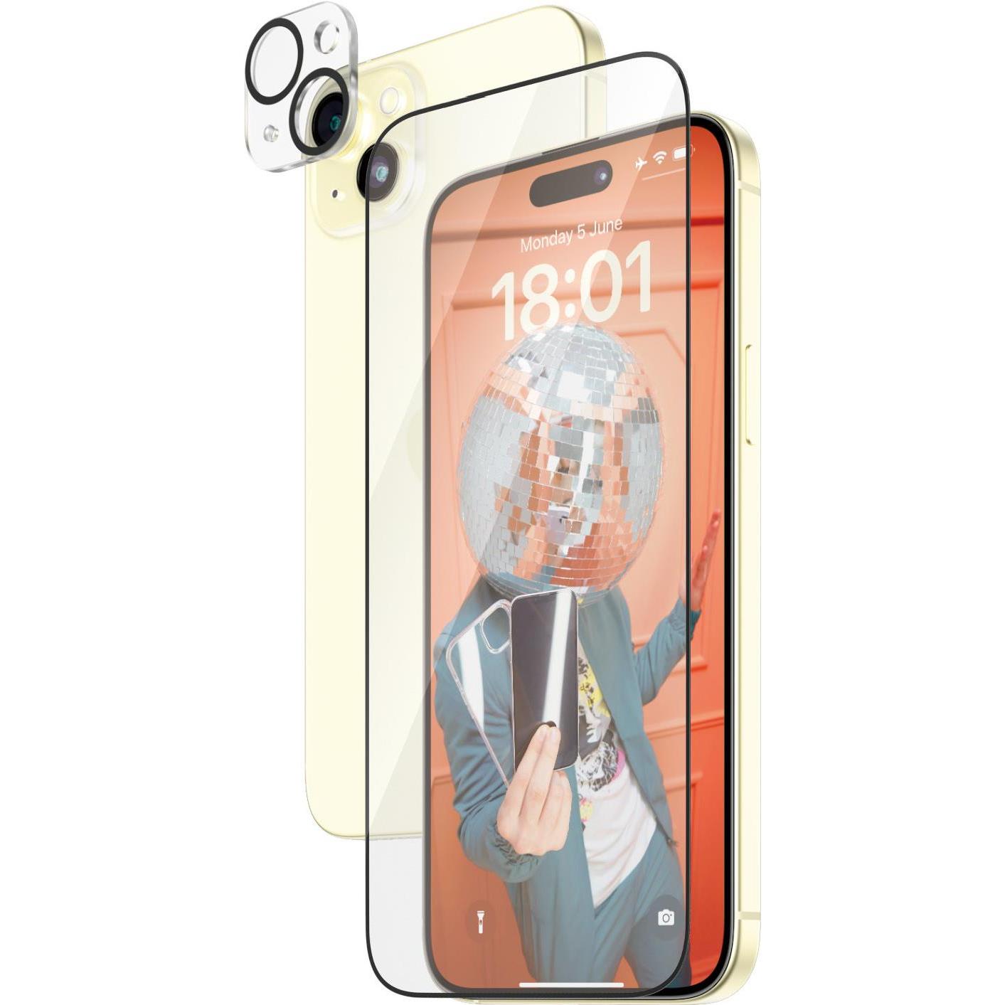 PanzerGlass Bundle Glass + PicturePerfect (1 Stück, Apple iPhone 15 Plus), Smartphone Schutzfolie, Transparent