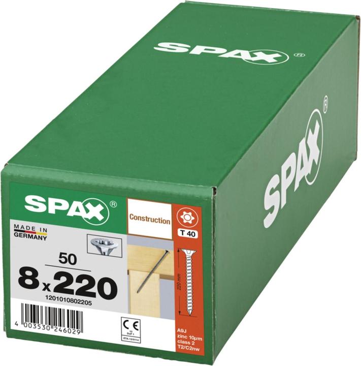 Produktbild Spax Senkmultikopf T-Star Plus T40 Vollgewinde Cut Wirox (50 Schrauben pro Stück)