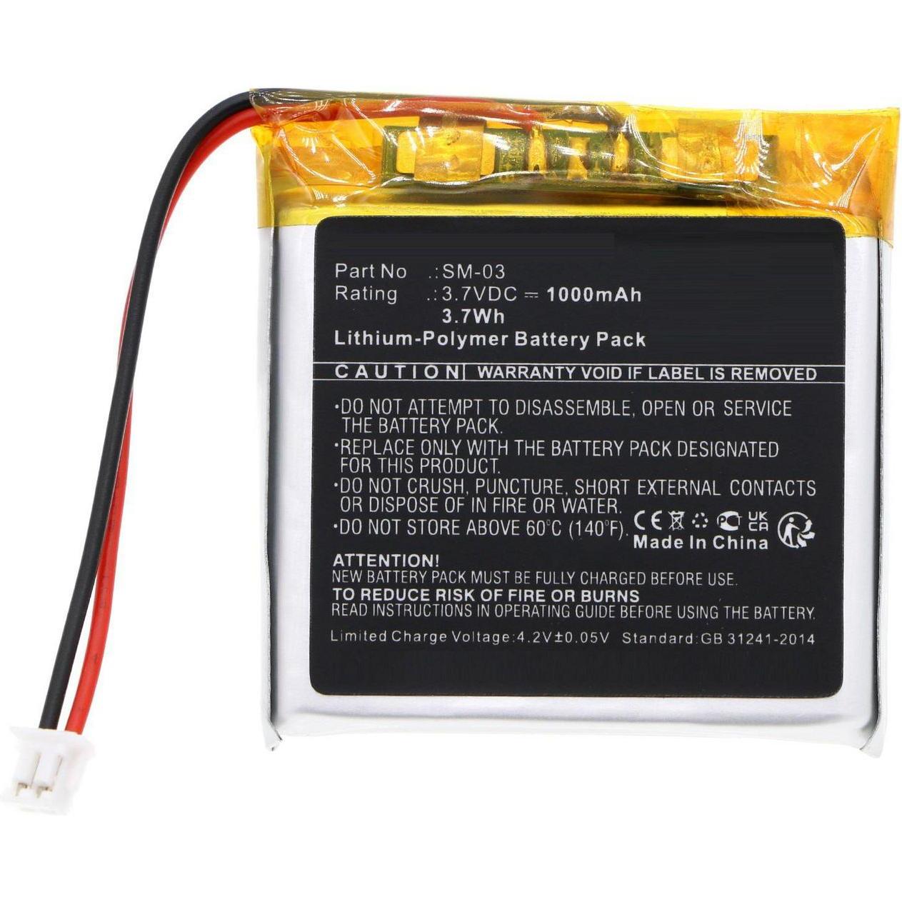 CoreParts Battery for Sony Wireless, Kopfhörer Ersatzteile