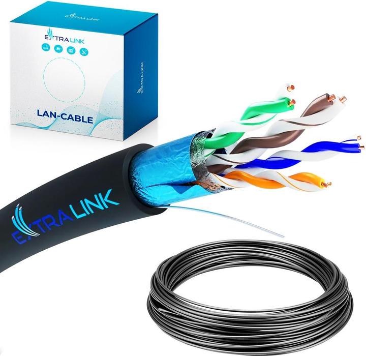 Produktbild Extralink Cat5e Ftp (F/Utp) Outdoor Twisted Pair (CAT5e, 50 m)