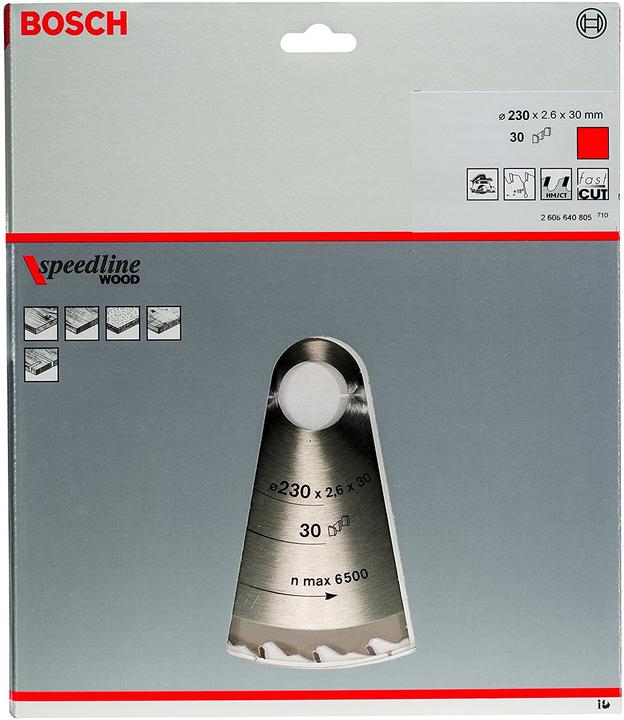 Image du produit Bosch Professional Zubehör Lame de scie circulaire PRO Wood, 230 x 2.4 x 30 mm