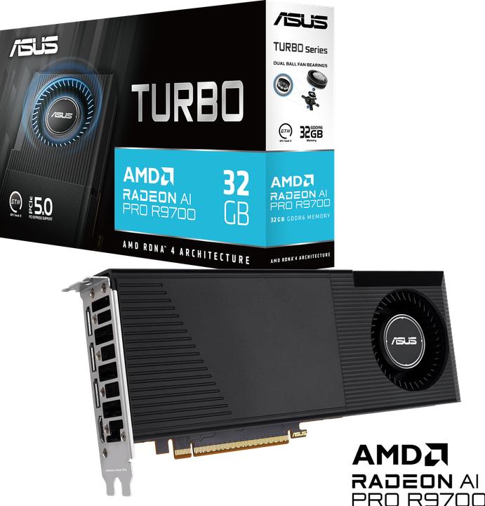 Actual product image ASUS Radeon AI PRO R9700 (32 GB, GDDR6)