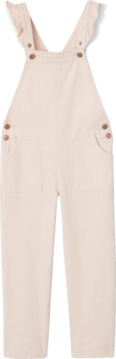 Actual product image Vertbaudet Girls' dungarees with flounce straps (146)