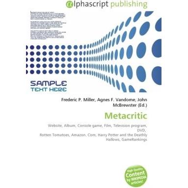 Metacritic, Fachbücher von Agnes F. Vandome, Frederic P. Miller, John McBrewster