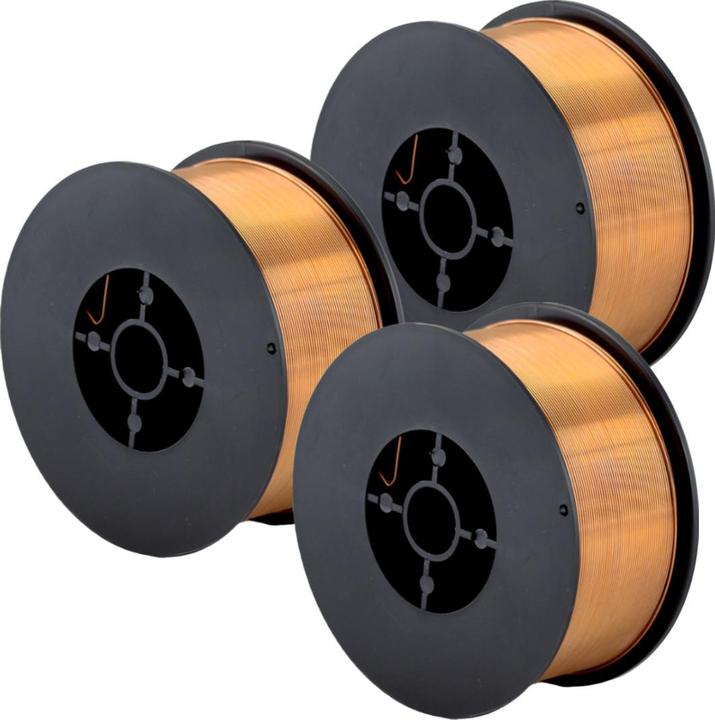 Produktbild Stahlwerk Schweissdraht MIG MAG ER70S-6  0,8 mm 1 kg D100 Drahtrolle 3er Set