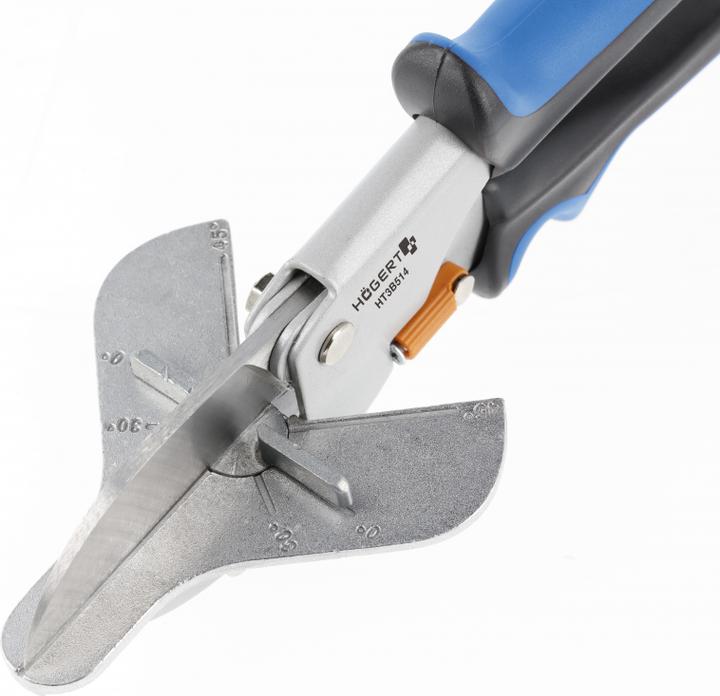 Produktbild MGA Högert Technik - Profilschere mit Winkelmesser - Gehrungsschere Winkelschere für präzisen Schnitt an (26 cm)